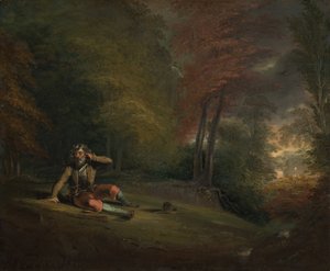 Rip Van Winkle erwacht aus seinem langen Schlaf
