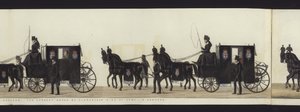 Teil der Panoramadarstellung des gesamten Trauerzugs von Arthur, Herzog von Wellington