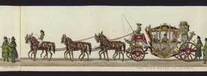 Teil der Panoramadarstellung des gesamten Trauerzugs von Arthur, Herzog von Wellington