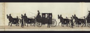 Teil der Panoramadarstellung des gesamten Trauerzugs von Arthur, Herzog von Wellington