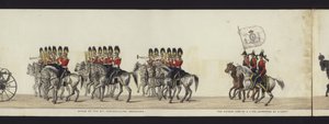 Teil der Panoramansicht des gesamten Trauerzugs von Arthur, Herzog von Wellington
