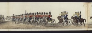 Teil der Panoramansicht des gesamten Trauerzugs von Arthur, Herzog von Wellington