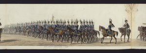 Teil der Panoramansicht des gesamten Trauerzugs von Arthur, Herzog von Wellington