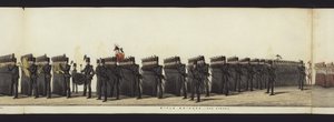Teil der Panoramansicht des gesamten Trauerzugs von Arthur, Herzog von Wellington
