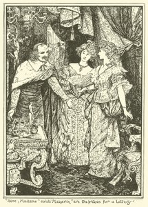 Hier, Madame, sagte Mazarin, sind die Preise für eine Lotterie von Henry Justice Ford