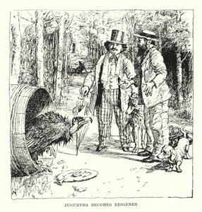 Jugurtha wird Diogenes (Stich) von Henry Justice Ford