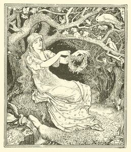 Prinz Narziss und Prinzessin Potentilla (Gravur)