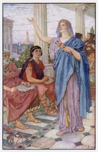 Synesius besucht die Vorlesungen von Hypatia