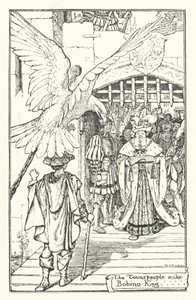 Die Stadtbewohner machen Bobino zum König (Gravur) von Henry Justice Ford