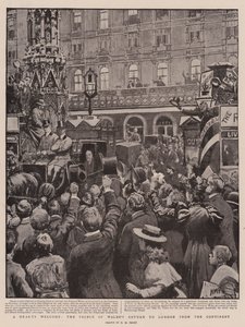 Ein herzlicher Empfang, die Rückkehr des Prinzen von Wales aus dem Kontinent von Henry Marriott Paget