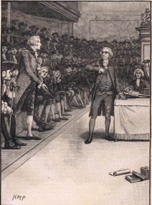 Szene im Unterhaus: Bruch zwischen Burke und Fox 1791 von Henry Marriott Paget