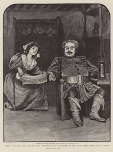 Verdis Falstaff, erstmals in England aufgeführt im Royal Opera House, Covent Garden von Henry Marriott Paget