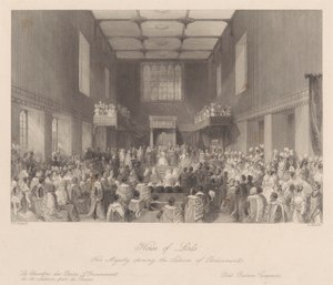 Ihre Majestät eröffnet die Parlamentssitzung von Henry Melville