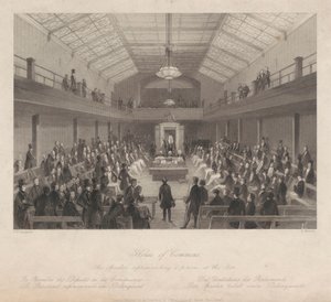 House of Commons (Der Sprecher rügt eine Person an der Bar) von Henry Melville