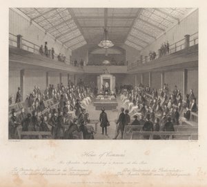 House of Commons (Der Sprecher rügt eine Person an der Bar) von Henry Melville