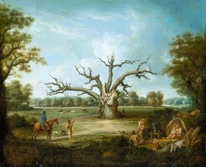 Die Fairlop-Eiche, Hainault Forest, 1816 von Henry Milbourne