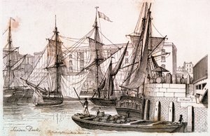 Londoner Docks von Henry Moses