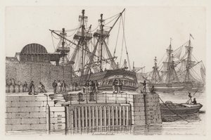 Londoner Docks von Henry Moses