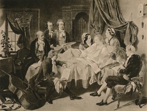 Das Sterbebett von Mozart, 1910