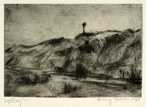 Dünenlandschaft mit Seezeichen von Henry Nielsen