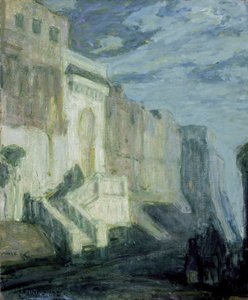 Mondlicht: Mauern von Tanger, um 1913-14