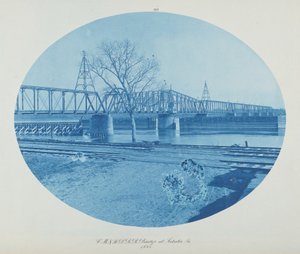 C.M. & St. P. RR Brücke bei Sabula, Ia.