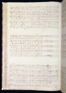 MU MS 88 f.102 "Man that is born of woman", Seite aus einem Band englischer Anthems, komponiert und geschrieben von Henry Purcell (1659-95) 1673