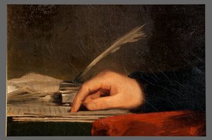 Detail des Porträts von Alexander Hamilton von Henry Raeburn