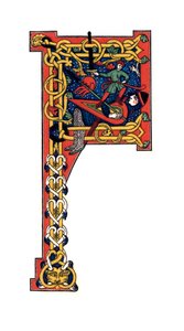 Initialbuchstabe F, 12. Jahrhundert, 1843