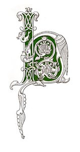 Initialbuchstabe H, 12. Jahrhundert, 1843