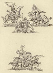 Ritter kämpfen, ca. 1260 von Henry Shaw