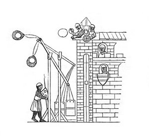 Belagerungsmaschine, um 1260 von Henry Shaw