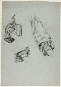 Drei Skizzen von Ärmeln von Henry Stacy Marks