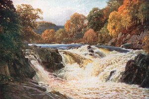 Die Wasserfälle von Tummel, Perthshire