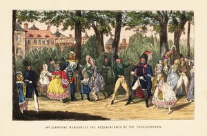 Englische Touristen promenieren im Tuileriengarten, Paris von Henry Thomas (after) Alken