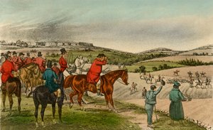 Mr. Jorrocks telegrafiert den Fuchs, 1838