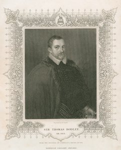 Porträt von Sir Thomas Bodley (1545-1613) (Stich)