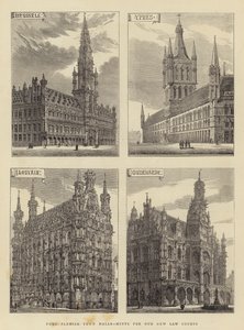 Vier flämische Rathäuser, Hinweise für unsere neuen Gerichte von Henry William Brewer