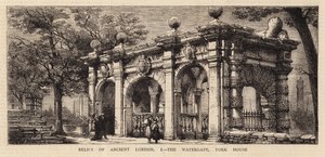 Relikte des alten London, I, das Watergate, York House von Henry William Brewer
