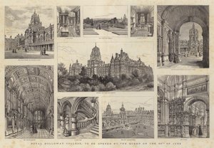 Royal Holloway College, zu eröffnen von der Königin am 30. Juni