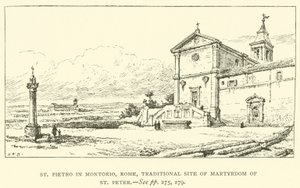St. Pietro in Montorio, Rom, traditioneller Ort des Martyriums von St. Peter von Henry William Brewer