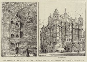 Das Royal English Opera House am Cambridge Circus, Eröffnung am Samstag, 31. Januar