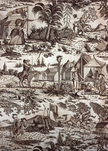 Ein Besuch im Lager (Dekorationsstoff) von Henry William Bunbury