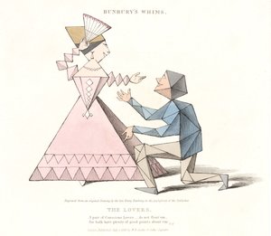 Die Liebenden, aus Bunburys Whims, 1828 von Henry William after Bunbury