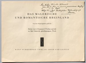 Das malerische und romantische Rheinland, 1928