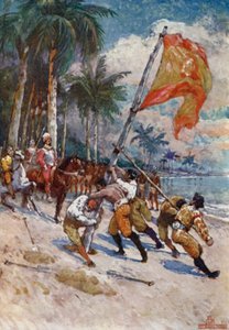 Die spanische Flagge in Florida