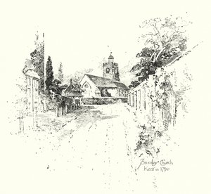 Bromley Kirche, Kent, im Jahr 1790