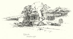 Chatsworth, Derbyshire, im Jahr 1775
