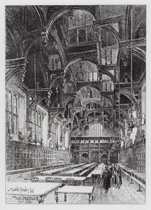 Middle Temple Hall von Herbert (after) Railton