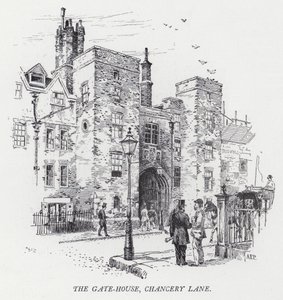 Das Torhaus, Chancery Lane von Herbert (after) Railton